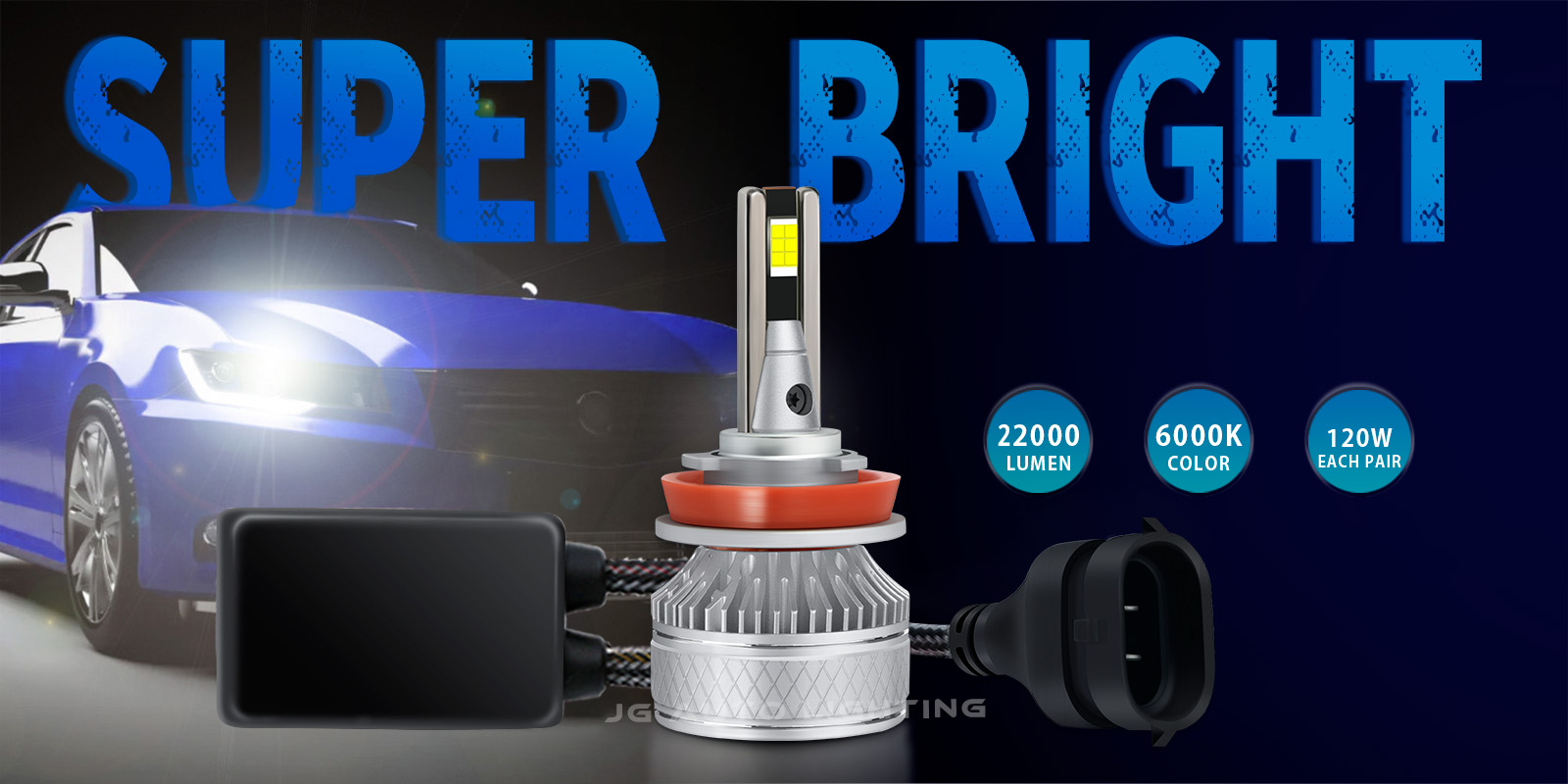 JG auto led bulbs A5 16000lm 90w h13 h1 h7 9005 9006 H11 H18 car led light motorcycle bulb h4 h7 9012 led headlight