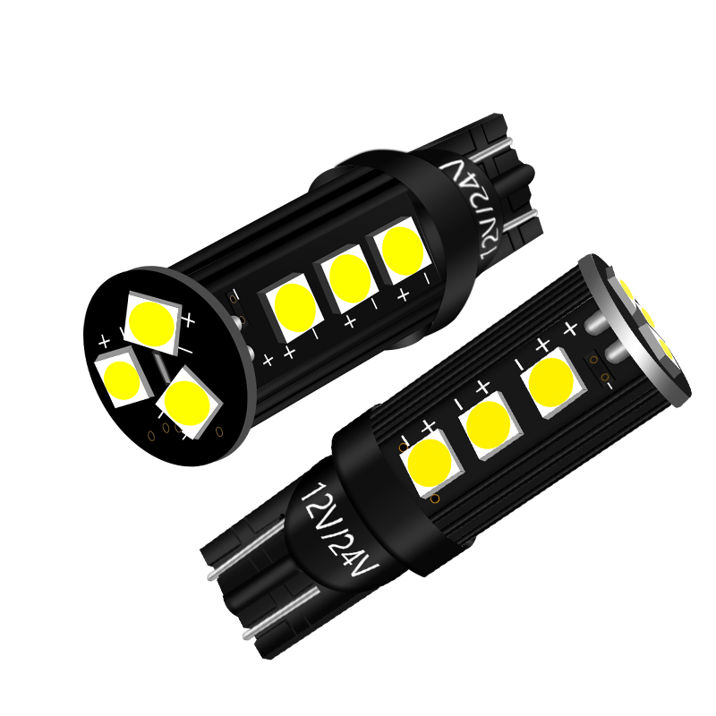 JG T10 Socket W5W 194 168 3030 Chip 15SMD White Car Led Interior Lights DC 12V Auto licence plate lamp Dome Bulbs Reading Light