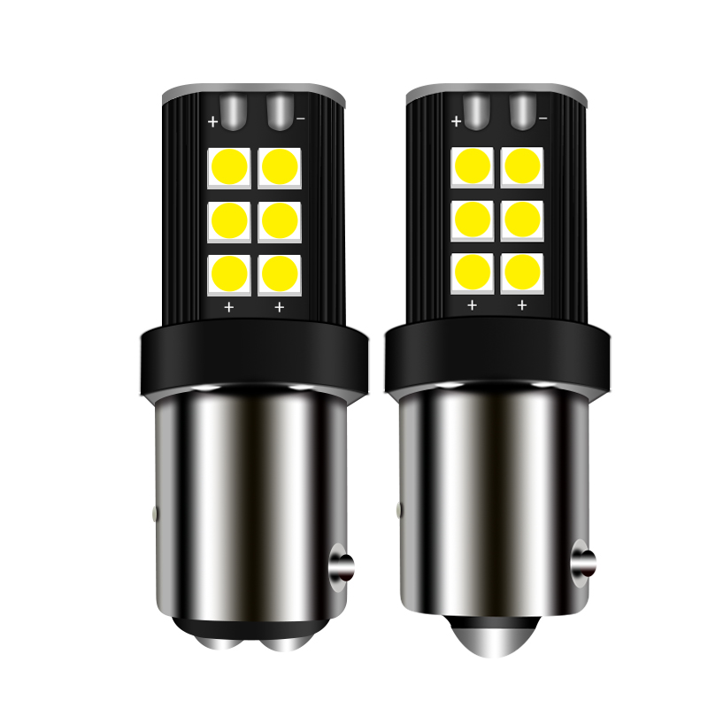 JG T20 7440 P21W p13w PY21W LED Canbus Bulbs No Hyper Flash cooling fan Turn Signal Parking light 3030 3535 30smd led