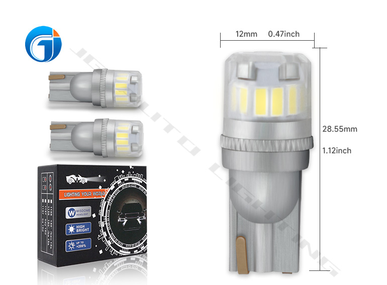 JG Auto T10 W5W 194 168 3030 4014 SMD LED Canbus Car Bulb Reading Dome Interior Side Marker Light White 12-24V